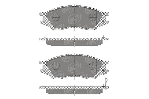 SCT SP 689 Тормозные колодки (комплект 4 шт.) SP689