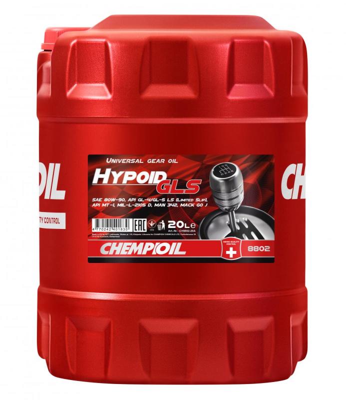 8802 CHEMPIOIL HYPOID GLS 80W90 20 л. Минеральное трансмиссионное масло 80W-90