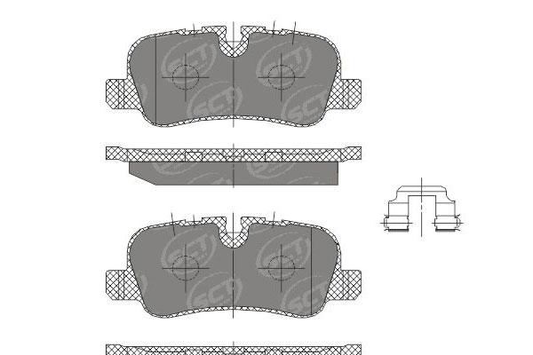 SCT SP 330 Тормозные колодки (комплект 4 шт.) SP330