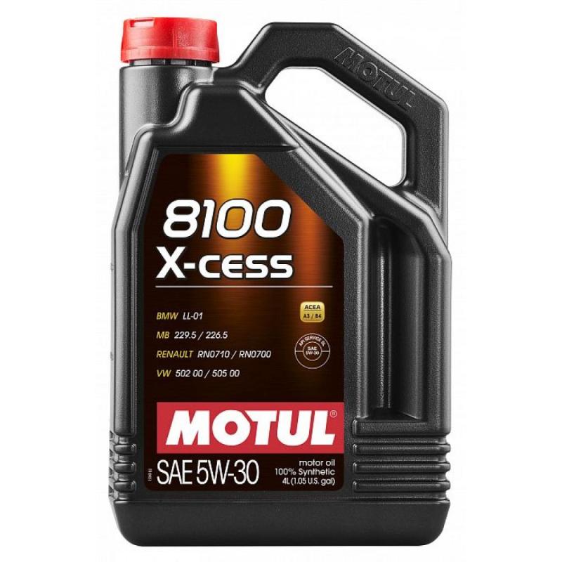 MOTUL 8100 X-CESS 5W30 4 л. Синтетическое моторное масло 5W30