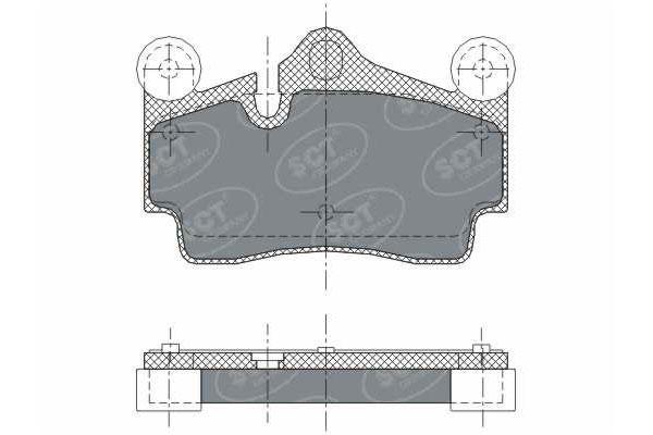 SCT SP 276 Тормозные колодки (комплект 4 шт.) SP276