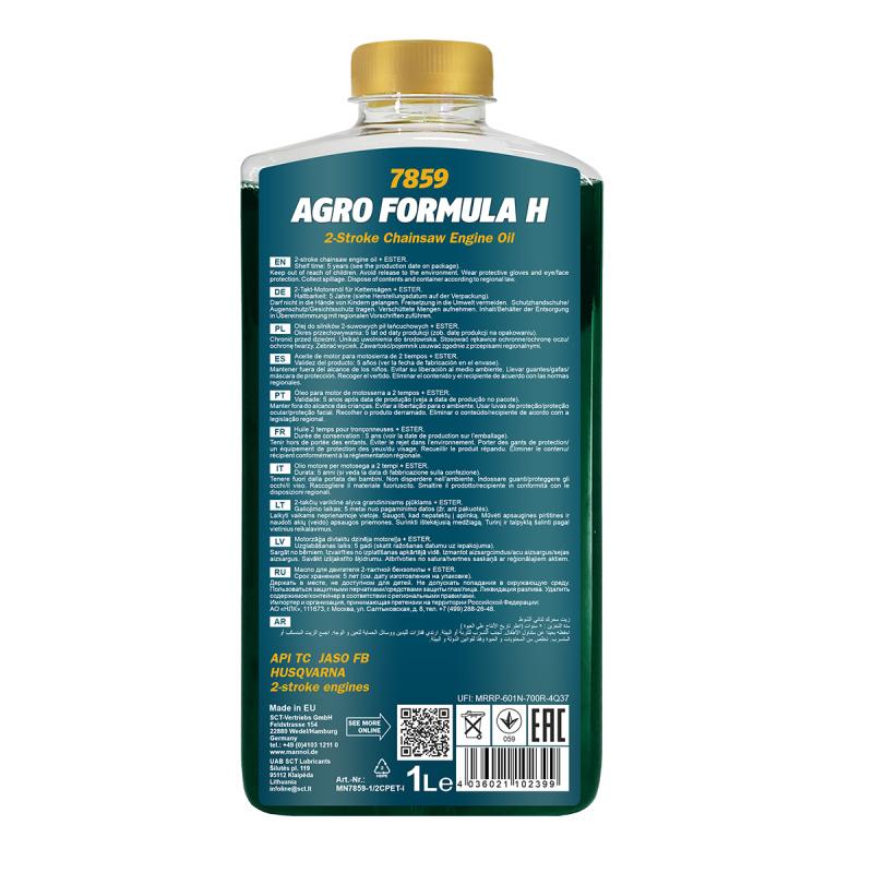 7859 MANNOL AGRO FORMULA H 1 л. Синтетическое моторное масло