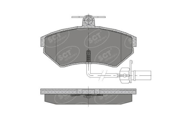 SCT SP 417 Тормозные колодки (комплект 4 шт.) SP417