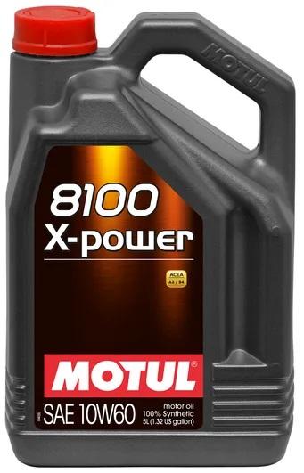 MOTUL 8100 X-POWER 10W60 5 л. Синтетическое моторное масло 10W-60