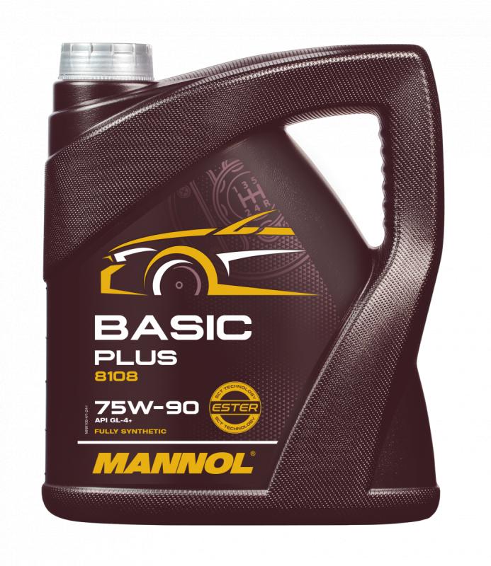 8108 MANNOL BASIC PLUS GETRIEBEOEL 75W90 4 л. Синтетическое трансмиссионное масло 75W-90