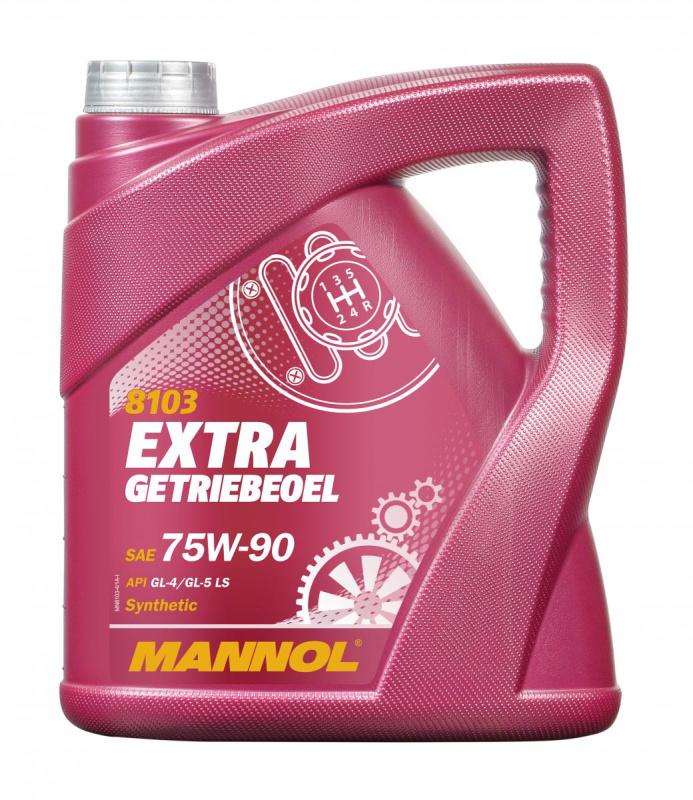 8103 MANNOL EXTRA GEAR OIL 75W90 4 л. Синтетическое трансмиссионное масло 75W-90