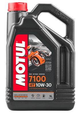 MOTUL 7100 4T 10W30 4 л. Cинтетическое моторное масло 10W-30