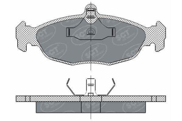 SCT SP 252 Тормозные колодки (комплект 4 шт.) SP252