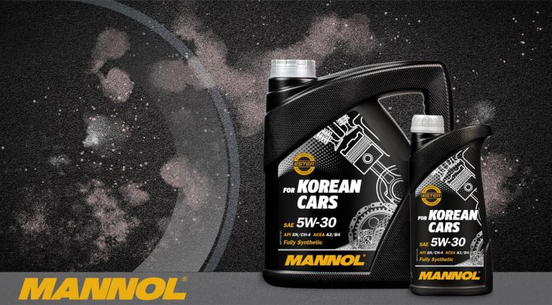 7713 MANNOL FOR KOREAN CARS A3/B4 5W30 1 л. Синтетическое моторное масло 5W-30