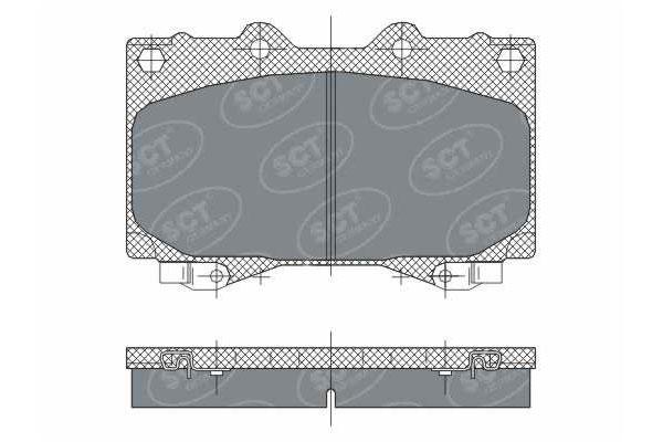 SCT SP 270 Тормозные колодки (комплект 4 шт.) SP270