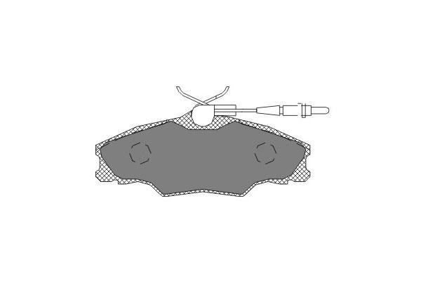 SCT SP 228 Тормозные колодки (комплект 4 шт.) SP228