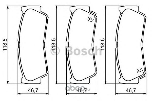 0986494230 BOSCH ДИСКОВЫЕ КОЛОДКИ ЗАДНИЕ