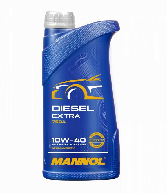 7504 MANNOL DIESEL EXTRA 10W40 1 л. Полусинтетическое моторное масло 10W-40