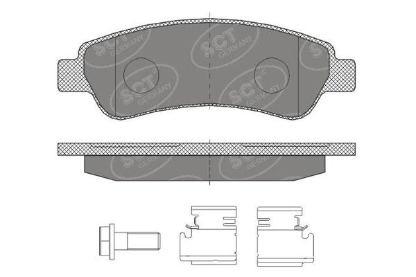 SCT SP 478 Тормозные колодки (комплект 4 шт.) SP478