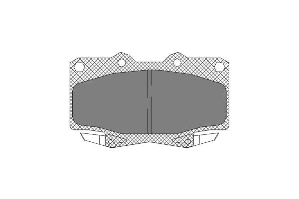 SCT SP 230 Тормозные колодки (комплект 4 шт.) SP230