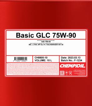 8805 CHEMPIOIL BASIC GLC 75W90 10 л. Синтетическое трансмиссионное масло 75W-90