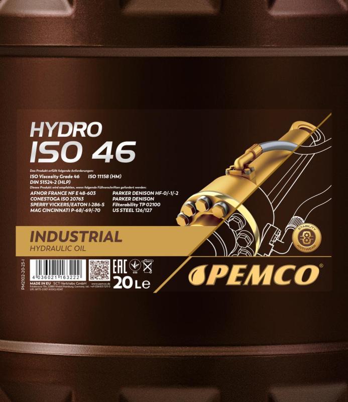 PEMCO HYDRO ISO 46 LONGLIFE 20 л. Минеральное гидравлическое масло