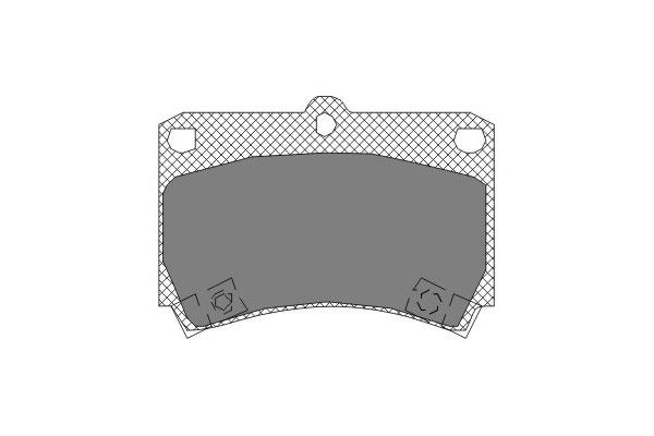 SCT SP 131 Тормозные колодки (комплект 4 шт.) SP131