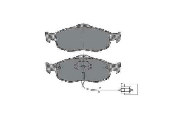 SCT SP 204 Тормозные колодки (комплект 4 шт.) SP204