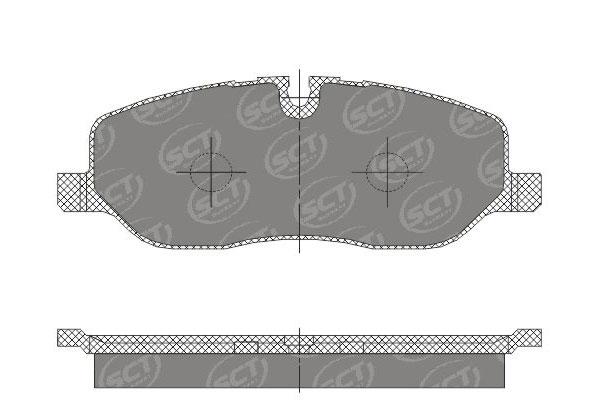 SCT SP 329 Тормозные колодки (комплект 4 шт.) SP329