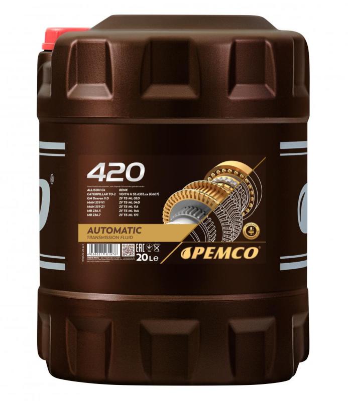 PEMCO 420 ATF D II 20 л. Минеральное трансмиссионное масло