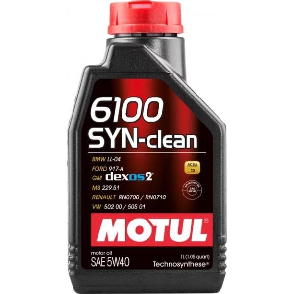 MOTUL 6100 SYN-CLEAN 5W40 1 л. Моторное масло 5W-40