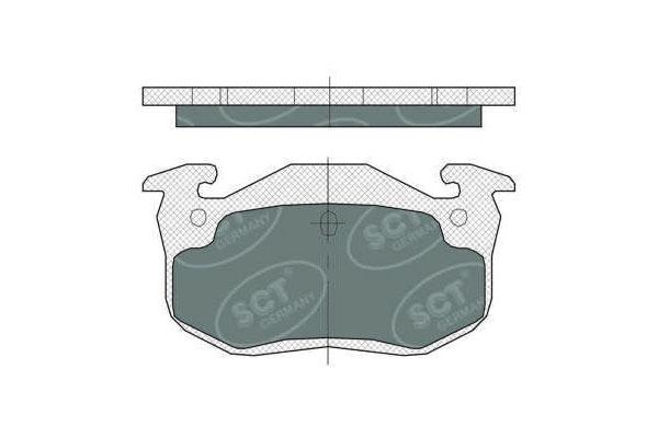 SCT SP 385 Тормозные колодки (комплект 4 шт.) SP385