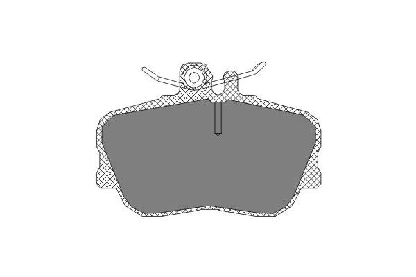 SCT SP 234 Тормозные колодки (комплект 4 шт.) SP234