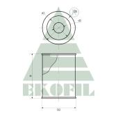 EKO-03.298 EKOFIL Топливный фильтр EKO03298