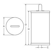 SCT SC 7074 Топливный фильтр SC7074