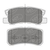 SCT SP 343 Тормозные колодки (комплект 4 шт.) SP343