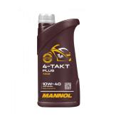 7202 MANNOL 4-TAKT PLUS 10W40 1 л. Полусинтетическое моторное масло для мотоциклов 10W-40