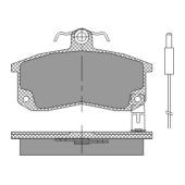 SCT SP 216 Тормозные колодки (комплект 4 шт.) SP216