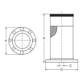 SCT SC 7080 Топливный фильтр SC7080