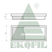 EKO-04.80 EKOFIL Салонный фильтр EKO0480